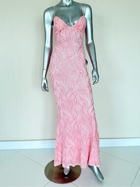NWT!!! Windsor women long pink dress with sequins size XS Retail 129$